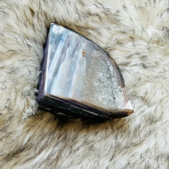 Agate Quartz Crystal Bookend - Picture 4 of 11
